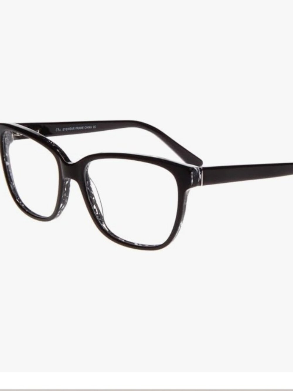 XPL CHIC EYEWEAR BLACK JUSTINE EYEGLASSES 57/17/150